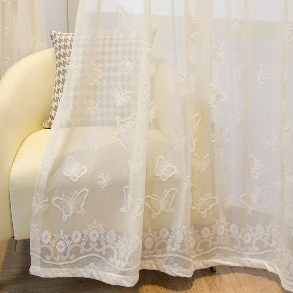 curtain & drapes 3d butterfly embossed embroidery white tulle for living room bedroom modern jacquard semi sheer voile window &e
curtain & drapes 3d butterfly embossed embroidery white tulle for living room bedroom modern jacquard semi sheer voile window &e