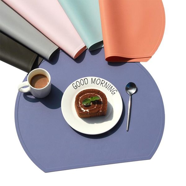 mats & pads table solid color semicircular silicone placemat heat insulation pad decorative mat for home restaurant
mats & pads table solid color semicircular silicone placemat heat insulation pad decorative mat for home restaurant