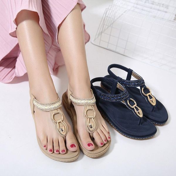 women vintage boho sandals flat bohemian flowers rhinestone sandals casual beach shoes plus size fashion summer shoes, Black
women vintage boho sandals flat bohemian flowers rhinestone sandals casual beach shoes plus size fashion summer shoes, Black