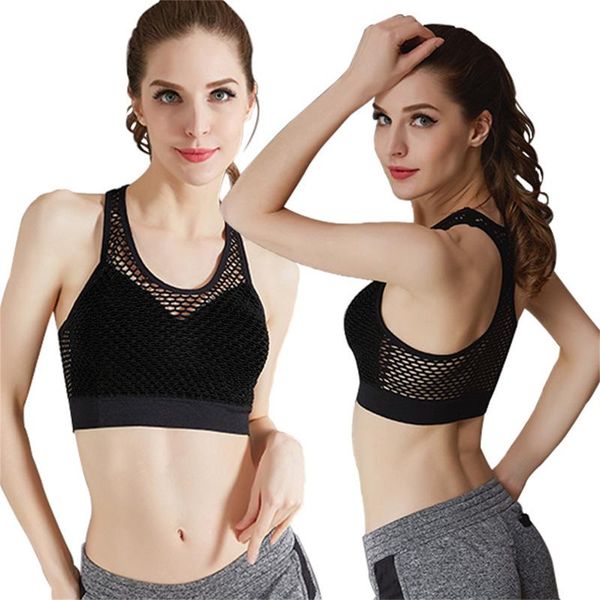 sports seamless brassiere mesh sports bra for women solid color underwear healthy and comfortable bra yoga underwear, White;black
sports seamless brassiere mesh sports bra for women solid color underwear healthy and comfortable bra yoga underwear, White;black