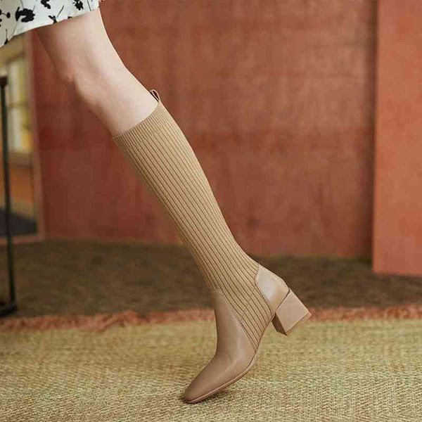 dress shoes women's square-toed boots women's square-footed in stilettos at knee high , thin u6s9, Black
dress shoes women's square-toed boots women's square-footed in stilettos at knee high , thin u6s9, Black