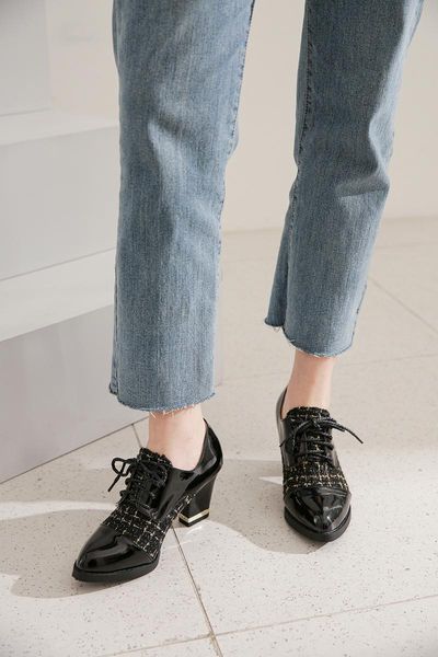 dress shoes 2021 spring and autumn japanese korean trend belt, Black 
dress shoes 2021 spring and autumn japanese korean trend belt, Black