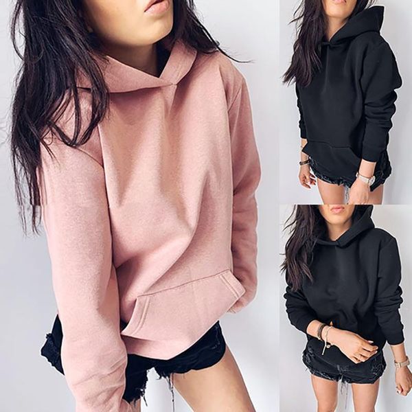 women's hoodies & sweatshirts 2021 women casual pullover solid color hooded ladies long sleeve sweatshirt shirt, Black
women's hoodies & sweatshirts 2021 women casual pullover solid color hooded ladies long sleeve sweatshirt shirt, Black