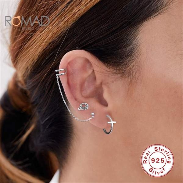 stud romad 925 sterling silver open cross earrings for women simple fashion small piercing set joyero aretes de mujer, Golden;silver
stud romad 925 sterling silver open cross earrings for women simple fashion small piercing set joyero aretes de mujer, Golden;silver