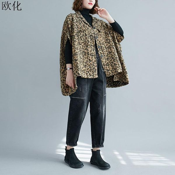 women's wool & blends 2021 winter leopard elegant blend women woolen coat fashion korean plus size batwing jacket cashmere female cardi, Black
women's wool & blends 2021 winter leopard elegant blend women woolen coat fashion korean plus size batwing jacket cashmere female cardi, Black