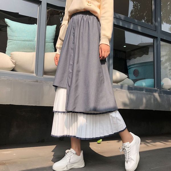 spring autumn comes of waistline feminine robes irregular seam midi skirts plied the line skirt ta8235 x1lg, Black
spring autumn comes of waistline feminine robes irregular seam midi skirts plied the line skirt ta8235 x1lg, Black