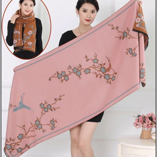 scarves winter dual-purpose peach blossom cashmere for women beautiful and thickened necks warm comfortable shawl, Blue;gray
scarves winter dual-purpose peach blossom cashmere for women beautiful and thickened necks warm comfortable shawl, Blue;gray