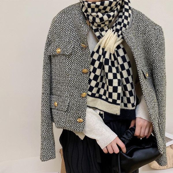 scarves winter cashmere scarf soft black white plaid women men checkked warm neck echarpe knimuffler wraps foulard, Blue;gray
scarves winter cashmere scarf soft black white plaid women men checkked warm neck echarpe knimuffler wraps foulard, Blue;gray