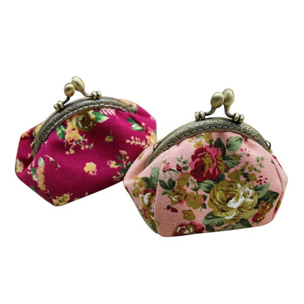 create mini canvas vintage small purse with hasp floral portable pocket high-grade retro coin purse for ladies, Red;black 
create mini canvas vintage small purse with hasp floral portable pocket high-grade retro coin purse for ladies, Red;black