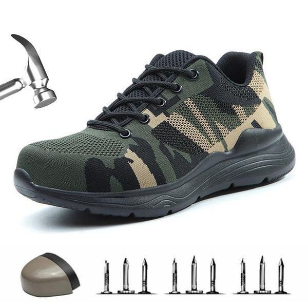 boots male camouflage indestructible shoes light work safety steel toe men anti-puncture military, Black
boots male camouflage indestructible shoes light work safety steel toe men anti-puncture military, Black