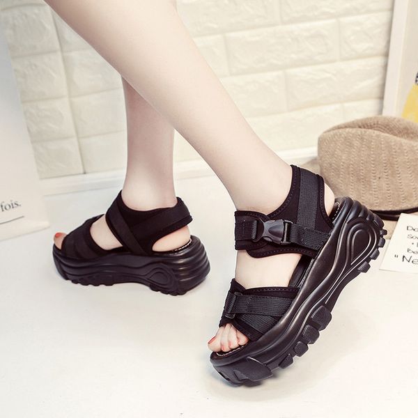 sports sandals spoken women summer shoes fashion open teen thick platform wiggen sandal mode rubber casual sandalias 2021, Black
sports sandals spoken women summer shoes fashion open teen thick platform wiggen sandal mode rubber casual sandalias 2021, Black