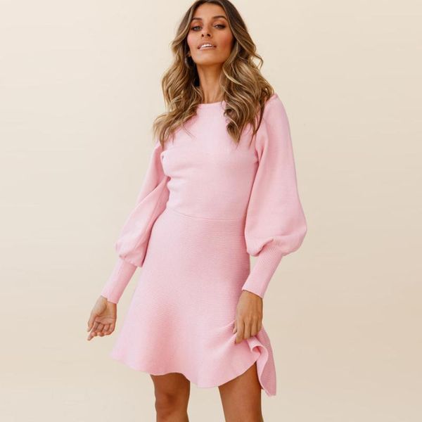 casual dresses knitted sweater dress women autumn and winter slim thin temperament base pink office ladies commuter, Black;gray
casual dresses knitted sweater dress women autumn and winter slim thin temperament base pink office ladies commuter, Black;gray