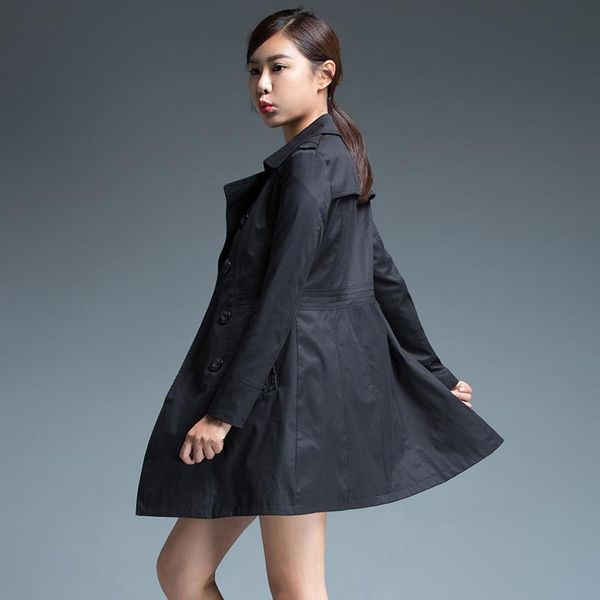 women's trench coats large size autumn fat sister long style wind coat big yards female 2021 100kg lady windbreaker, Tan;black
women's trench coats large size autumn fat sister long style wind coat big yards female 2021 100kg lady windbreaker, Tan;black