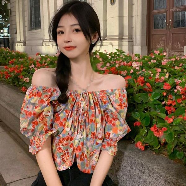 women's blouses & shirts slash neck short sleeve blouse women summer sweet floral small shirt ruffled, White
women's blouses & shirts slash neck short sleeve blouse women summer sweet floral small shirt ruffled, White