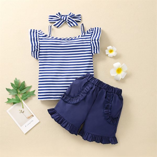 kids clothing sets girls outfits children ruffle sleeve stripe shorts headband 3pcs/set summer fashion boutique baby clothes 1591 b3, White
kids clothing sets girls outfits children ruffle sleeve stripe shorts headband 3pcs/set summer fashion boutique baby clothes 1591 b3, White