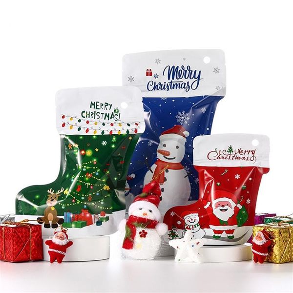 gift wrap 1/5/10pcs year christmas aluminum foil packaging bag santa claus elk xmas gifts socks party snack storage hanging pouches
gift wrap 1/5/10pcs year christmas aluminum foil packaging bag santa claus elk xmas gifts socks party snack storage hanging pouches