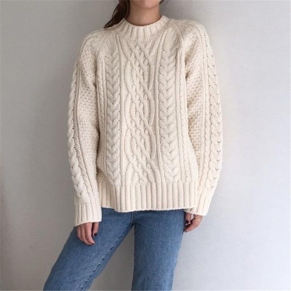 classic style beige twisted bcasual pullovers sweaters rief loose students o-neck simple all-match girls knitted, White;black
classic style beige twisted bcasual pullovers sweaters rief loose students o-neck simple all-match girls knitted, White;black