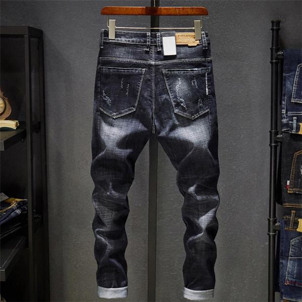 men's jeans good quality high cotton customization of individual character for man long black spandex skinny, Blue
men's jeans good quality high cotton customization of individual character for man long black spandex skinny, Blue