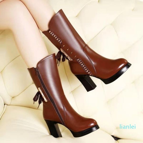 boots 2021 autumn and winter slim tube middle round head thick high heels plush, Black
boots 2021 autumn and winter slim tube middle round head thick high heels plush, Black