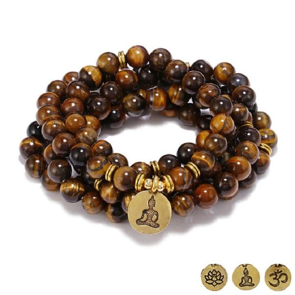 beaded, strands drop exquisite 8mm 108 natural tiger eye stone beads bracelet or necklace yoga lotus copper pendant men women jewelry, Black
beaded, strands drop exquisite 8mm 108 natural tiger eye stone beads bracelet or necklace yoga lotus copper pendant men women jewelry, Black