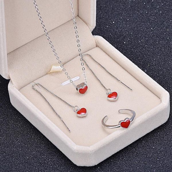 pendant necklaces little red hearts han edition contracted peach necklace for female shape of clavicle chain girl love, Silver
pendant necklaces little red hearts han edition contracted peach necklace for female shape of clavicle chain girl love, Silver