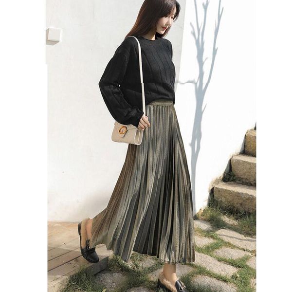 skirts 2021 korean black elastic band belt maxi skirt velvet pleated long women autumn winter high waist midi
skirts 2021 korean black elastic band belt maxi skirt velvet pleated long women autumn winter high waist midi