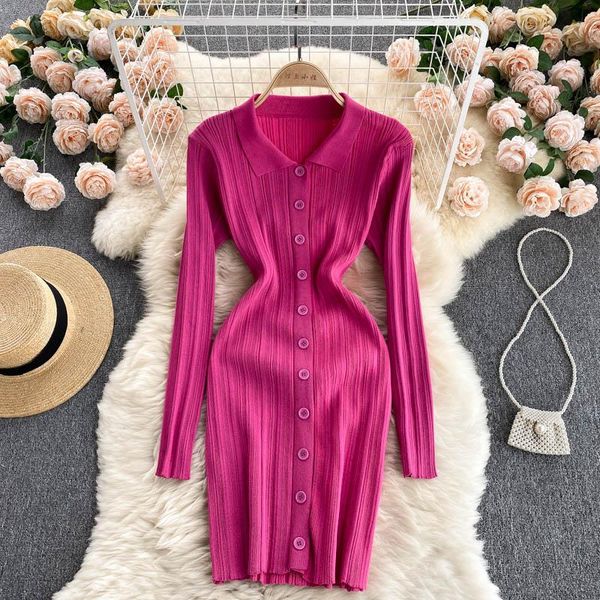 casual dresses women korean knitted dress turndown-collar long sleeve elastic slim pencil autumn bodycon streetwear, Black;gray
casual dresses women korean knitted dress turndown-collar long sleeve elastic slim pencil autumn bodycon streetwear, Black;gray