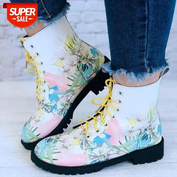 women's print flower ankle boots ladies lace up platform shoes female pu leather round toe low heels comfortable footwear #gu4m, Black
women's print flower ankle boots ladies lace up platform shoes female pu leather round toe low heels comfortable footwear #gu4m, Black