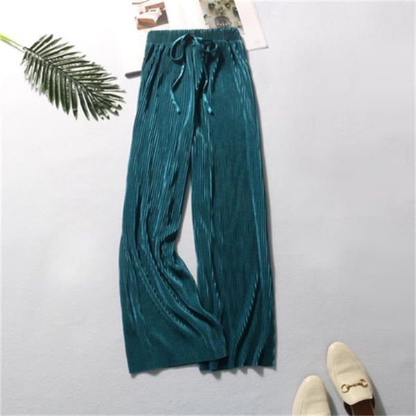 women's pants & capris fashion pleated wide leg women high waist summer loose casual chiffon trousers ice silk nine thin section, Black;white
women's pants & capris fashion pleated wide leg women high waist summer loose casual chiffon trousers ice silk nine thin section, Black;white