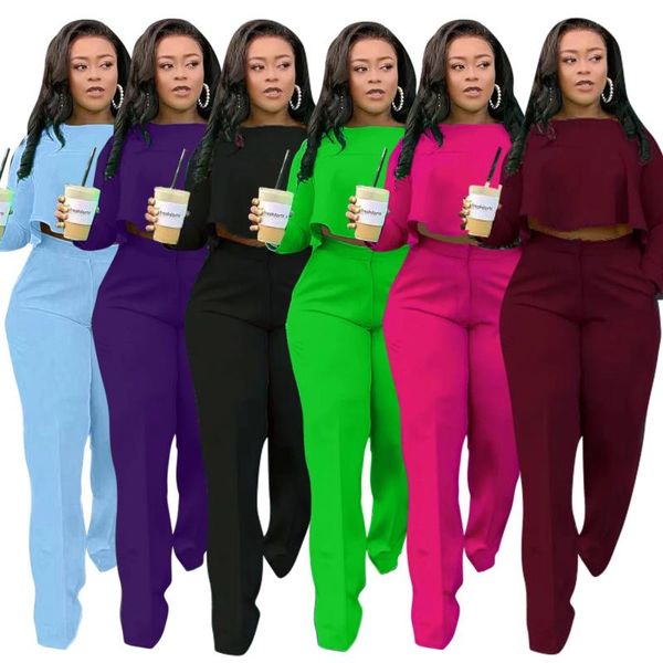women's two piece pants fashion women autumn and winter front short long back pleated solid color wide leg set two-piece spot, White
women's two piece pants fashion women autumn and winter front short long back pleated solid color wide leg set two-piece spot, White