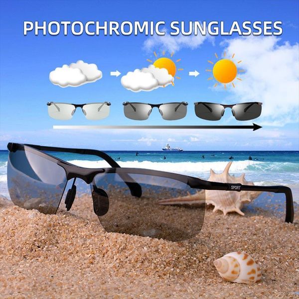 Fashion Square Photochromic Sunglasses Men Polarized Vintage Black Driving Sun Glasses For Oculos De Sol Masculino, White;black
Fashion Square Photochromic Sunglasses Men Polarized Vintage Black Driving Sun Glasses For Oculos De Sol Masculino, White;black