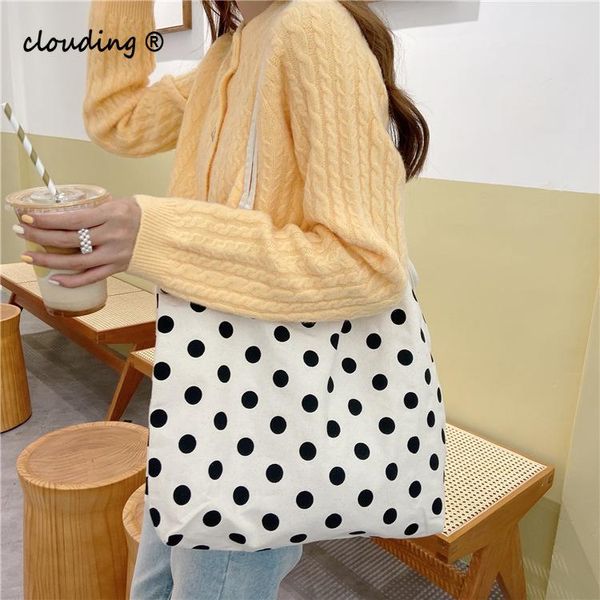 shoulder bags polka dot handbag female spring and autumn large capacity korean student retro shopping tote canvas bag casual
shoulder bags polka dot handbag female spring and autumn large capacity korean student retro shopping tote canvas bag casual