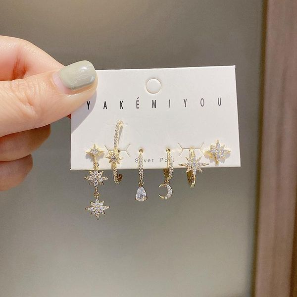 dangle & chandelier exquisite crystal water drop moon star earrings set for women gold color cubic zirconia hanging, Silver
dangle & chandelier exquisite crystal water drop moon star earrings set for women gold color cubic zirconia hanging, Silver