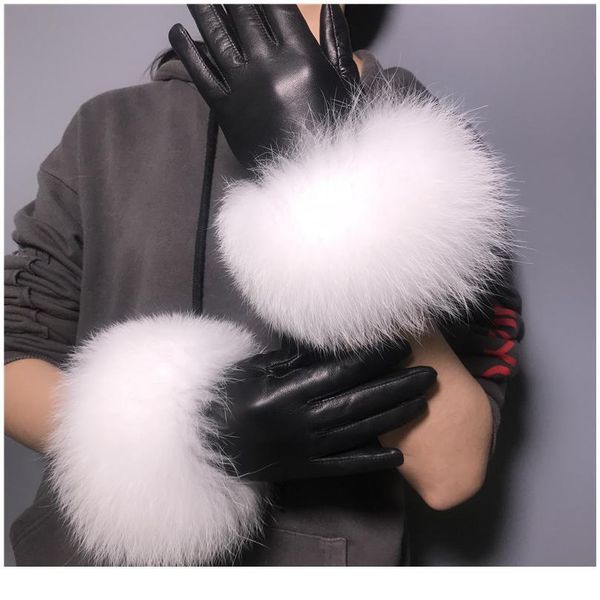 wholesale fox fur gloves winter female luxury style warm sheepskin genuine leather gloves driving thickenin jlldig
wholesale fox fur gloves winter female luxury style warm sheepskin genuine leather gloves driving thickenin jlldig