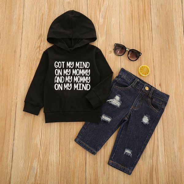 clothing sets baby boys fashion 2-piece outfit set letter print hoodie+ripped jeans for kids, White
clothing sets baby boys fashion 2-piece outfit set letter print hoodie+ripped jeans for kids, White