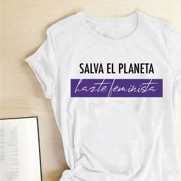 salva el planeta harte feminist letter print feminist women t shirt short sleeve casual loose summer shirts woman tees, White
salva el planeta harte feminist letter print feminist women t shirt short sleeve casual loose summer shirts woman tees, White