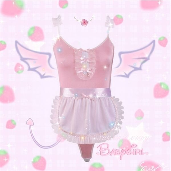 cute pink maid uniforms lace sling leotard with ruffles aprons women rabbit bunny cosplay costume erotic lingerie outfit, Black;white
cute pink maid uniforms lace sling leotard with ruffles aprons women rabbit bunny cosplay costume erotic lingerie outfit, Black;white