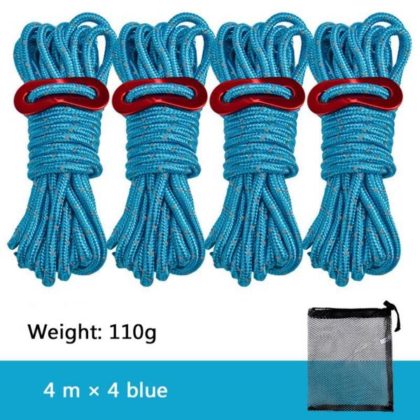 outdoor gadgets 4pcs 4m military wind rope camping tents strap hiking survival clothesline parachute cord lanyard with mesh bag
outdoor gadgets 4pcs 4m military wind rope camping tents strap hiking survival clothesline parachute cord lanyard with mesh bag