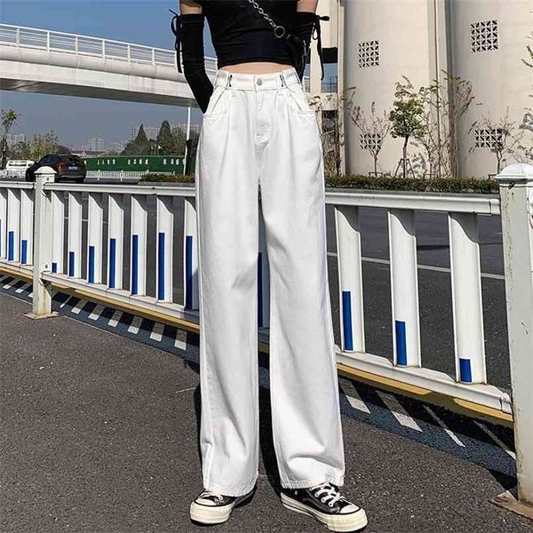 jean spring summer white high waist straight tube loose wide leg pants style draping floor long trouser female slacks 210809, Blue
jean spring summer white high waist straight tube loose wide leg pants style draping floor long trouser female slacks 210809, Blue