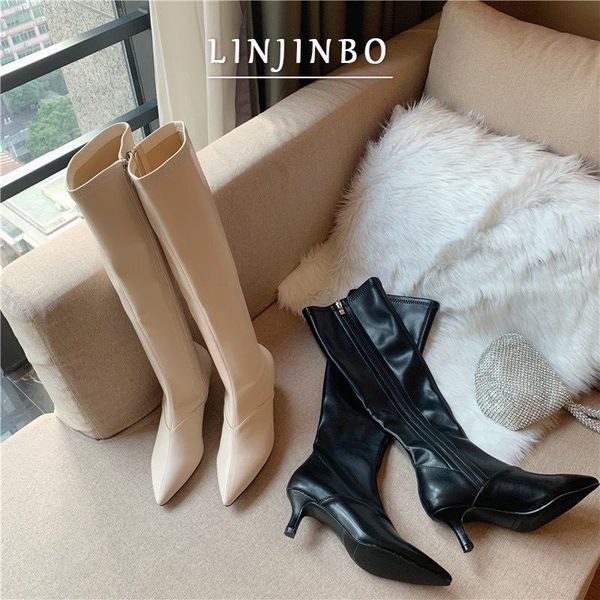 boots pointed toe women high black kitten heel knee concise fashion all-match shoes 2021 autumn
boots pointed toe women high black kitten heel knee concise fashion all-match shoes 2021 autumn