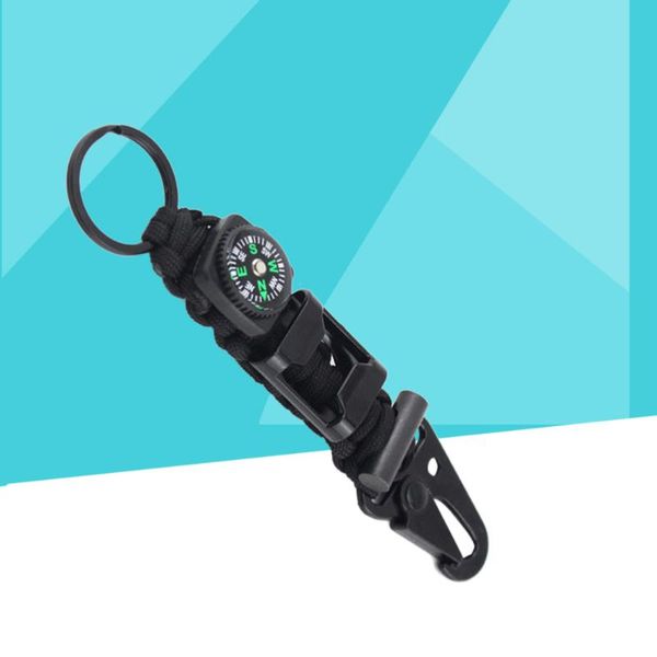 outdoor gadgets 1 pcs paracord keychain braided lanyard utility king ring hook survival kit for camping hiking backpack (black)
outdoor gadgets 1 pcs paracord keychain braided lanyard utility king ring hook survival kit for camping hiking backpack (black)