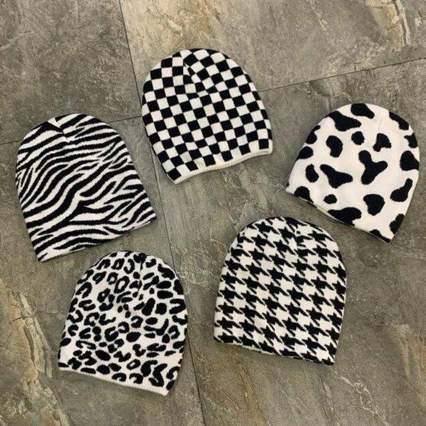 berets net red fashionable black and white zebra knit hat personalized cow wool versatile chessboard square pattern cold tide, Blue;gray
berets net red fashionable black and white zebra knit hat personalized cow wool versatile chessboard square pattern cold tide, Blue;gray