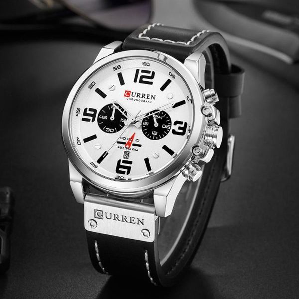 wristwatches fashion classic black white chronograph watch men curren 2021 men's watches casual quartz wristwatch male clock reloj homb, Slivery;brown
wristwatches fashion classic black white chronograph watch men curren 2021 men's watches casual quartz wristwatch male clock reloj homb, Slivery;brown