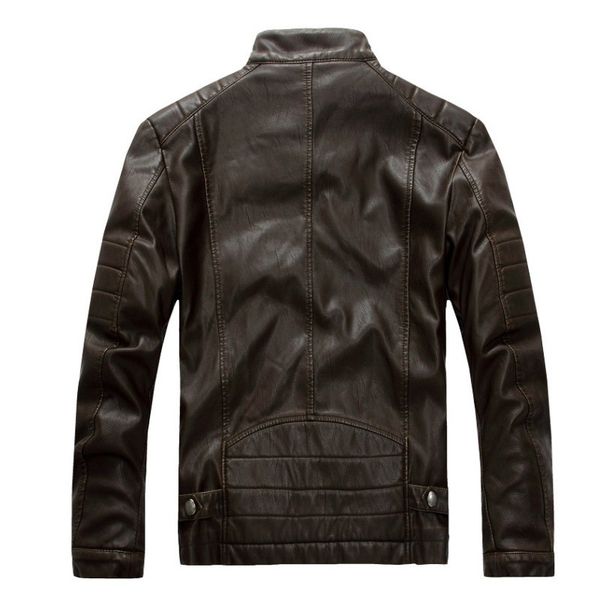 kh new fashionable autumn motorcycle leather bomber casual warm winter business outwear men's jacket xlg8, Black
kh new fashionable autumn motorcycle leather bomber casual warm winter business outwear men's jacket xlg8, Black