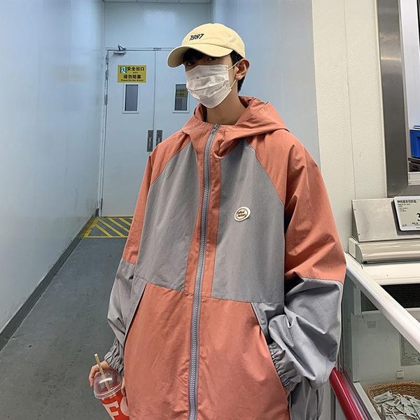men's jackets men 's spring and autumn harajuku style colorblock hood high street salt jacket, Black;brown
men's jackets men 's spring and autumn harajuku style colorblock hood high street salt jacket, Black;brown