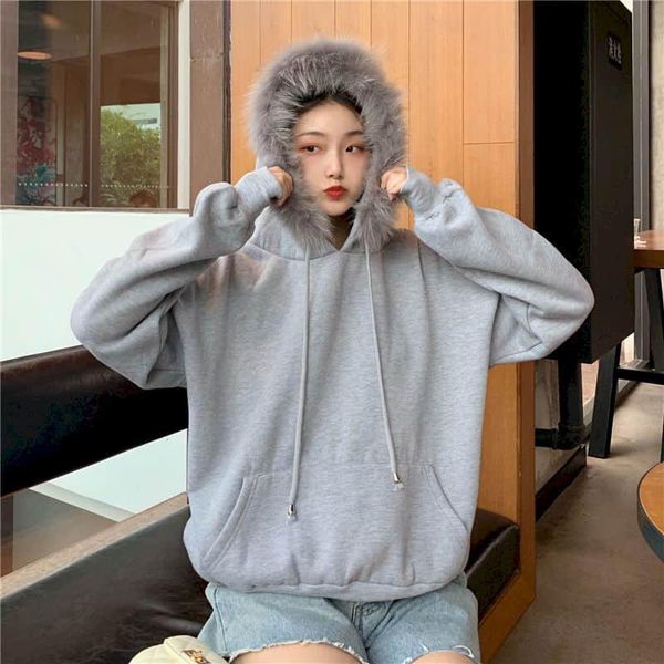 women's hoodies & sweatshirts autumn winter harajuku sweatshirt women normcore pullovers long sleeve hooded jumpers loose solid minimal, Black
women's hoodies & sweatshirts autumn winter harajuku sweatshirt women normcore pullovers long sleeve hooded jumpers loose solid minimal, Black