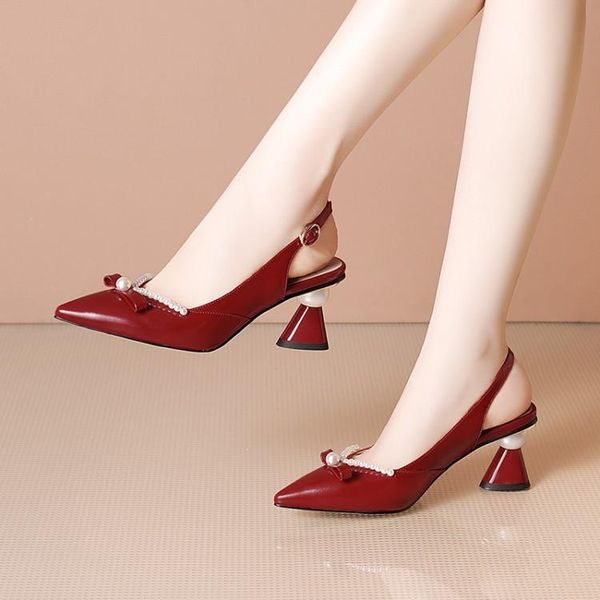 mljuese 2021 women pumps soft cow leather autumn spring string bead pointed toe buckle strap slingbacks high heels pumps size 42, Black
mljuese 2021 women pumps soft cow leather autumn spring string bead pointed toe buckle strap slingbacks high heels pumps size 42, Black
