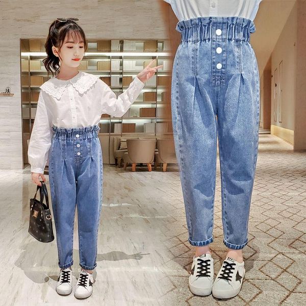 jeans 2021 spring autumn fashion girls denim pants kids high waist casual trousers children clothes d606, Blue
jeans 2021 spring autumn fashion girls denim pants kids high waist casual trousers children clothes d606, Blue