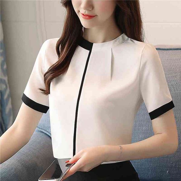 korean chiffon women blouses summer office lady shirt elegant fashion short sleeve women shirts loose blusas femininas elegante, White
korean chiffon women blouses summer office lady shirt elegant fashion short sleeve women shirts loose blusas femininas elegante, White