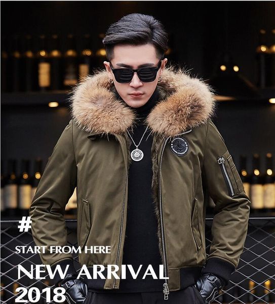 men's leather & faux real raccoon fur collar men winter coat jacket wool inside chaquetas de cuero genuino para hombre veste cuir biker, Black
men's leather & faux real raccoon fur collar men winter coat jacket wool inside chaquetas de cuero genuino para hombre veste cuir biker, Black